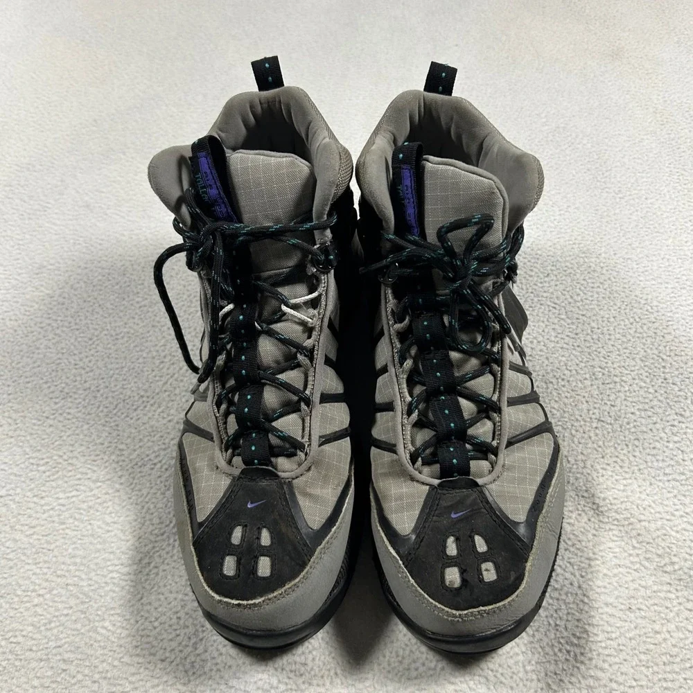 Nike ACG Air Zoom Tallac Lite OG Mens 10 Grey Black Purple Hiking Boots